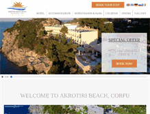 Tablet Screenshot of akrotiri-beach.com